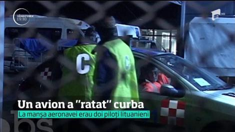 Au fost momente de panica pe Aeroportul International Traian Vuia din Timişoara! Un avion a ratat curba, înainte de decolare, şi a ieşit de pe pistă