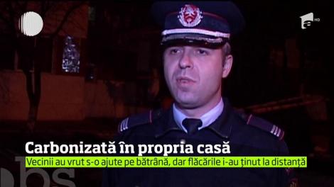 O femeie de 80 de ani a ars de vie, după ce a fost înconjurată de flăcări în propria casă, în Vaslui