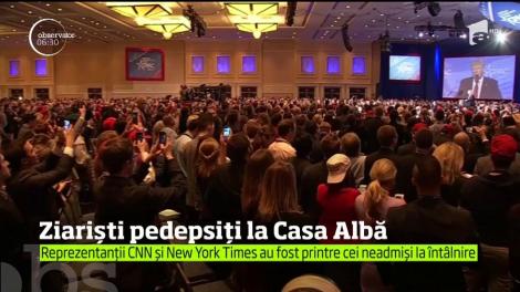 Ziariștii New York Times și CNN au primit interdicție la Casa Albă