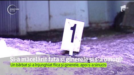 Un bărbat şi-a atacat fiica şi ginerele cu un cuţit, după care şi-a pus capăt zilelor