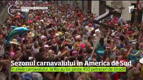 Carnavalul este în plină desfăşurare la Rio de Janeiro