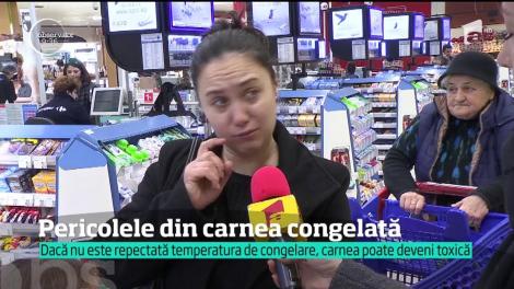 Carnea congelată din hipermarketuri poate fi periculoasă pentru sănătate. ANPC a descoperit tone de produse ţinute în condiţii improprii