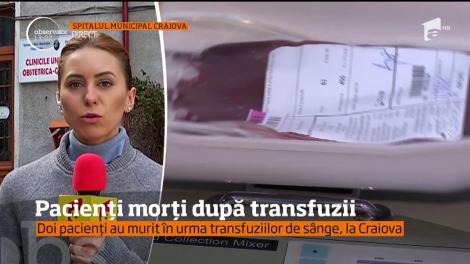 Doi pacienți au murit după o transfuzie de sânge