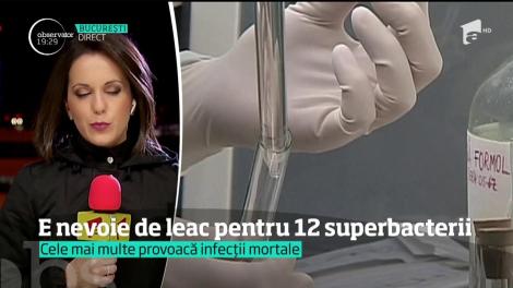 OMS trage un alt semnal de alarmă: e nevoie de 12 noi antibiotice pentru 12 noi superbacterii