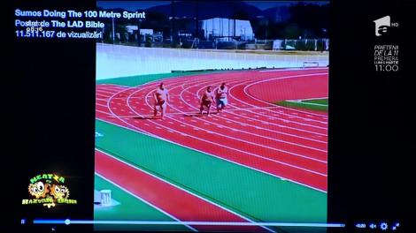 Smiley News: 50 de metri viteză cu luptători de sumo