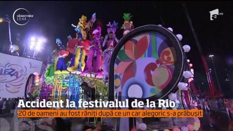 20 de oameni au fost răniti după ce un car alegoric s-a prăbușit la Carnavalul de la Rio