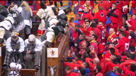 ”Războiul portocalelor”, în nordul Italiei