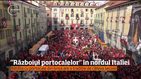 "Războiul portocalelor" în nordul Italiei