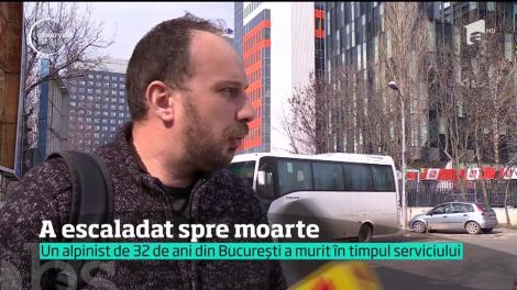Un alpinist utilitar de 32 de ani a murit, după ce a căzut de pe o clădire de 10 etaje din Capitală