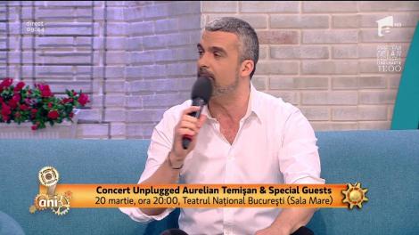 Aurelian Țemișan, concert Unplugged pe 20 martie, la Teatrul Național București
