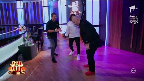 Cântec și dans la Chefi la cuțite! Protagoniștii sunt Florin Dumitrescu și Cătălin Scărlătescu