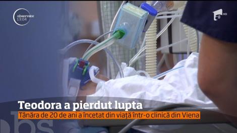 Teodora, studenta la Drept din Buzău, a pierdut lupta pentru viaţa