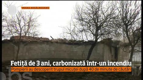 Fetiță de 3 ani, carbonizată într-un incendiu