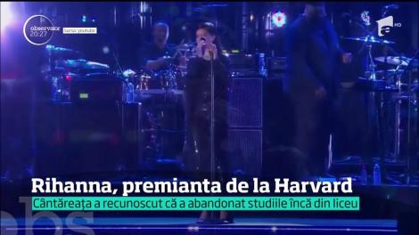 Rihanna, premianta la Harvard