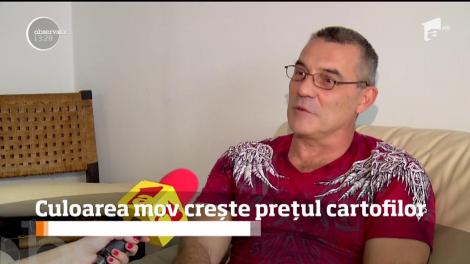 Culoarea mov crește prețul cartofilor