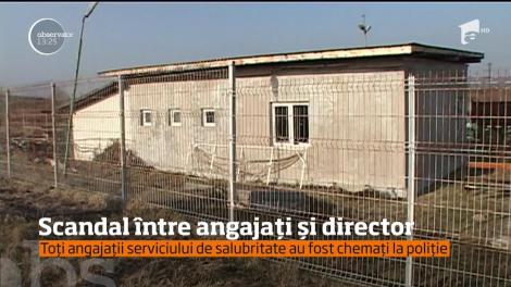 Este scandal între angajaţii unui serviciu de salubritate din Turceni şi directorul unităţii