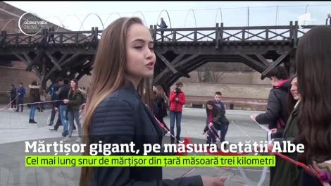 Cetatea Albă Carolina din Alba Iulia, cel mai mare mărțișor din România