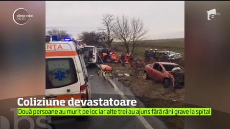 Coliziune devastatoare. Două persoane au murit pe loc!