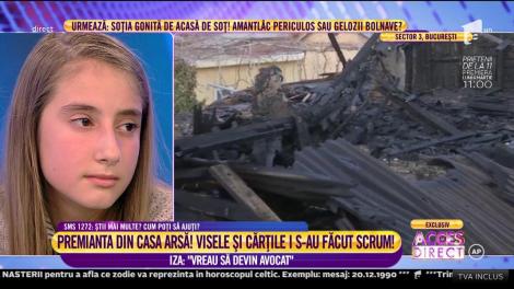 Matuşa Izabelei: "Dacă nu mă trezeam cu zece minute înainte, muream arşi în casă!"