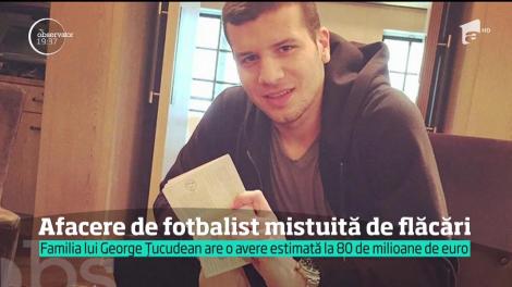 Un centru comercial din Arad, deţinut de familia fotbalistului George Ţucudean, mistuit de flăcări