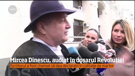 Mircea Dinescu, audiat în dosarul Revoluției