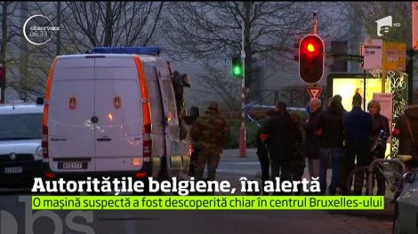 Mașină suspectă, descoperită chiar în centrul Bruxelles-ului