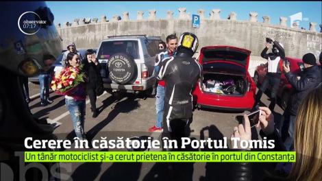 Mai ceva ca la „Mireasă pentru fiul meu”! Cerere în căsătorie în zgomot de motoare!