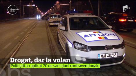 La doar 18 ani, a fost găsit drogat la volan