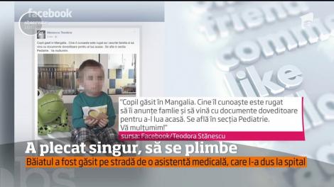 Un puști de numai patru ani, timp de câteva ore, cel mai căutat copil din judeţul Constanţa