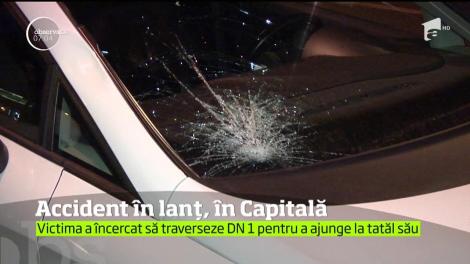 Accident în lanț în Capitală, provocat de un şofer cu permis de doar o lună de zile