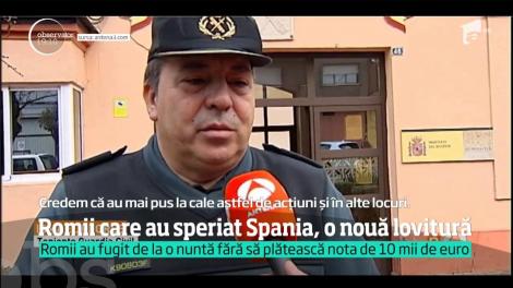 Romii care au speriat Spania au fugit și de la nuntă fără să plătească