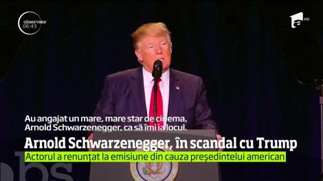 Arnold Schwarzenegger, în scandal cu Donald Trump