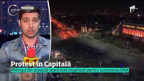 Miting pentru susținerea DNA, în București