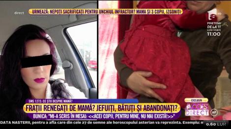 Şi-a părăsit cei doi copii, iar acum &icirc;i jefuieşte! Ce a putut face o femeie faţă de copiii ei