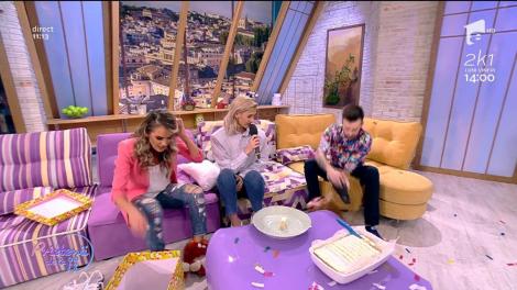 Cadou de casă nouă! Diana Munteanu și Florin Ristei au primit botoşei din partea Alinei Eremia