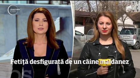 Fetiță desfigurată de un câine maidanez