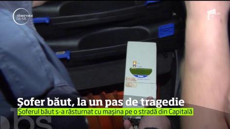 Un şofer care avea o alcoolemie de 1,20 la mie a provocat un grav accident rutier pe o stradă din București