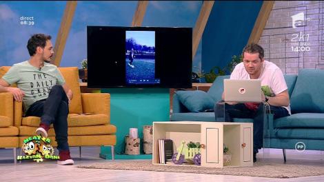 Înainte de a intra ÎN DIRECT, la ”Prietenii de la 11”, Diana Munteanu şi-a demonstrat talentul la fotbal cu o "braziliană"!