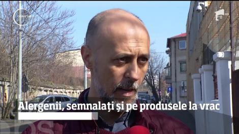Alergenii, semnalați si pe produsele la vrac. ANPC pregătește aplicarea unei directive pentru alimente