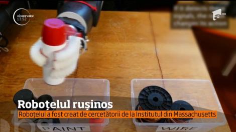 Roboțelul rușinos. Robotul a fost creat de cercetătorii de la Institutul din Massachusetts