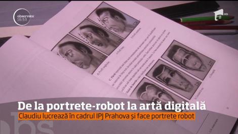Claudiu lucreazâ în cadrul IPJ Prahova și face portrete robot
