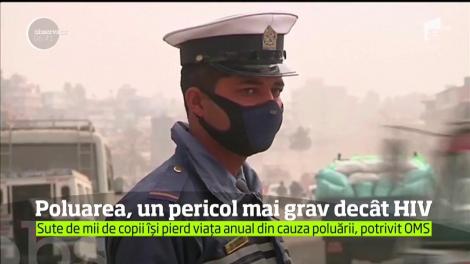 OMS: 600.000 de copii din întreaga lume îşi pierd viaţa anual din cauza aerului poluat
