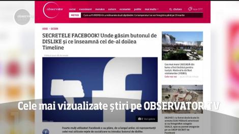 Cele mai vizualizate știri pe Observator.TV