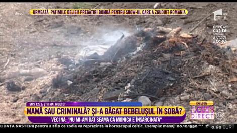 Mama sau criminală? Şi-a băgat bebeluşul în sobă. Vecină: "Nu mi-am dat seama că Monica e însărcinată"