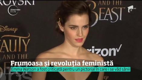 Emma Watson, o feministă declarată, a fost atacată de alte adepte ale mişcării după ce a lăsat să se vadă prea mult într-un pictorial