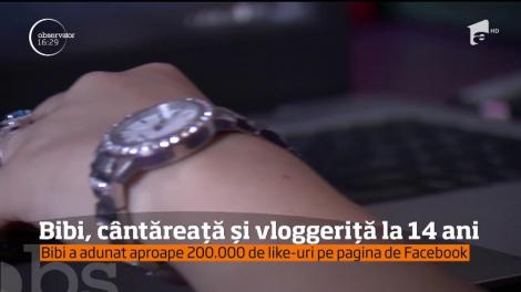 Bibi, cântăreață și vloggeriță la 14 ani!