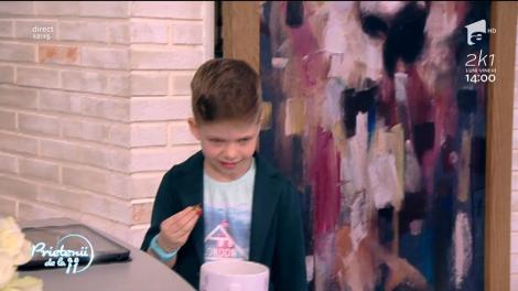 Andreas, fiul lui Dinu Maxer, a rămas fără un dinte!