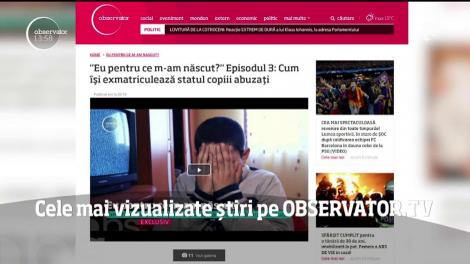 Povestea teribilă a lui Nicolae, dezvăluită în campania "Eu pentru ce m-am născut?", în topul celor mai vizualizate știri pe www.observator.tv