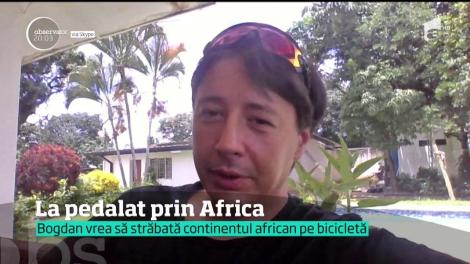 Cu un curaj nebun, un tânăr român a renunţat la cariera în IT, ca să traverseze Africa pe bicicletă