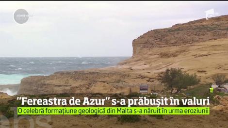 "Fereastră de Azur", o spectaculoasă formaţiune geologică din Malta, a dispărut în valuri